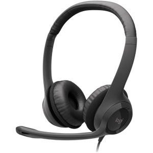 Logitech USB Headset H390 -graphite