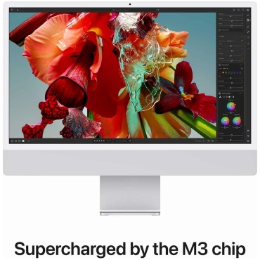 ⁦Apple iMac 24" 4.5K Retina/M3 /8GB/256GB Silver⁩ – תמונה ⁦3⁩