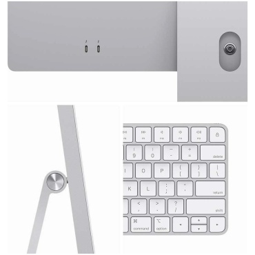 ⁦Apple iMac 24" 4.5K Retina/M3 /8GB/256GB Silver⁩ – תמונה ⁦4⁩