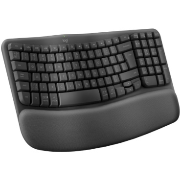 ⁦Logitech Wave Keys Ergonomic Wireless Keyboard⁩ – תמונה ⁦3⁩