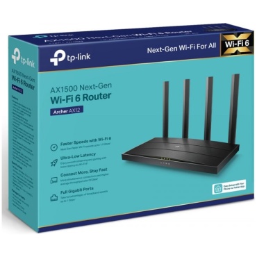 ⁦ROUTER Archer AX12 AX1500 Dual Band WiFi 6 TP-LINK⁩ – תמונה ⁦5⁩