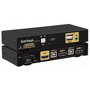 ⁦2 ports HDMI 2.0 KVM Switch⁩ – תמונה ⁦2⁩