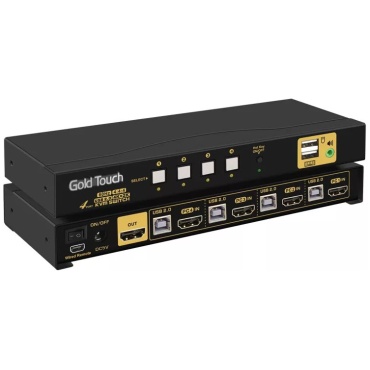 ⁦4 ports HDMI 2.0 KVM Switch⁩ – תמונה ⁦2⁩