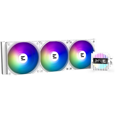 ⁦ZALMAN ALPHA 2 A36 White LIQUID COOLER 360 MM⁩ – תמונה ⁦5⁩