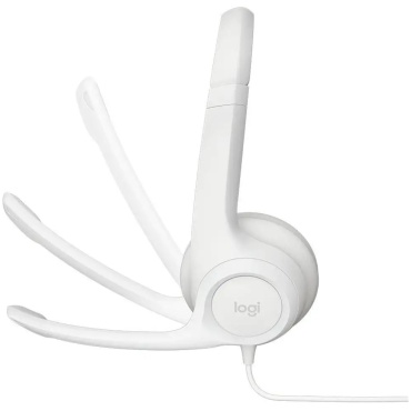 ⁦Logitech USB Headset H390 - White⁩ – תמונה ⁦4⁩