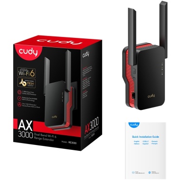 ⁦EXTENDER AX3000 Dual Band Wi-Fi 6 Cudy⁩ – תמונה ⁦6⁩