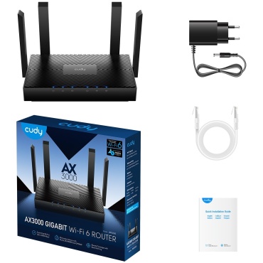 ⁦ROUTER WR3000-IL AX3000 Gigabit Wi-Fi 6 Mesh Cudy⁩ – תמונה ⁦4⁩