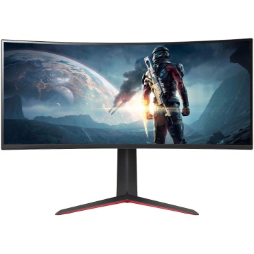 ⁦LG 34" CURVED/WQHD/160HZ/1MS/HDMIx2⁩ – תמונה ⁦2⁩
