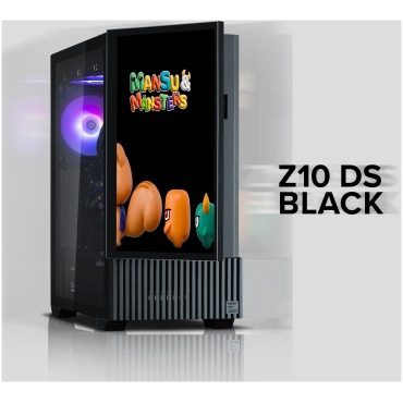 ⁦CASE ZALMAN ATX MID-TOWER Z10 DS Black⁩ – תמונה ⁦11⁩
