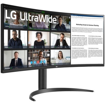 ⁦LG 34'' Curved UltraWide WQHD HDR10 100Hz Type-C⁩ – תמונה ⁦8⁩