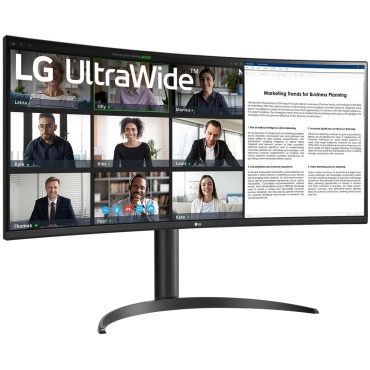 ⁦LG 34'' Curved UltraWide WQHD HDR10 100Hz Type-C⁩ – תמונה ⁦9⁩