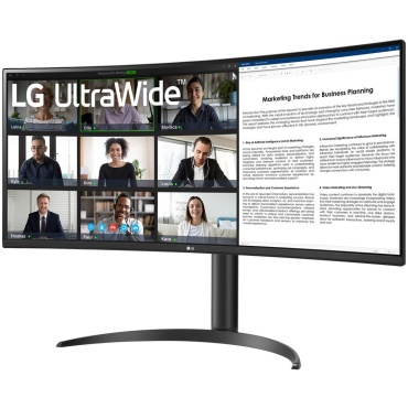 ⁦LG 34'' Curved UltraWide WQHD HDR10 100Hz Type-C⁩ – תמונה ⁦10⁩