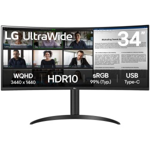 LG 34'' Curved UltraWide WQHD HDR10 100Hz Type-C