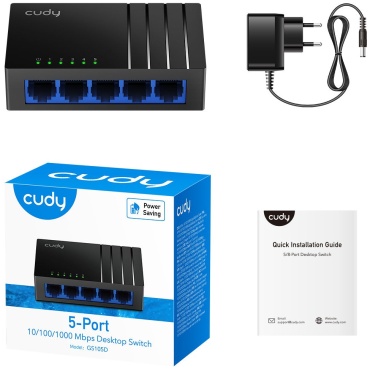 ⁦SWITCH 5-PORT 10/100/1000 Cudy⁩ – תמונה ⁦3⁩