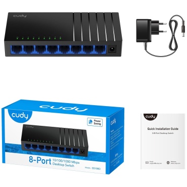 ⁦SWITCH 8-PORT 10/100/1000 Cudy⁩ – תמונה ⁦3⁩