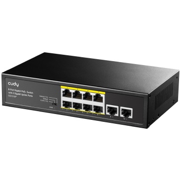 ⁦SWITCH 8-PORT 10/100/1000 PoE+ Uplink 2x1GbE 120W Cudy⁩ – תמונה ⁦6⁩