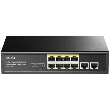 SWITCH 8-PORT 10/100/1000 PoE+ Uplink 2x1GbE 120W Cudy