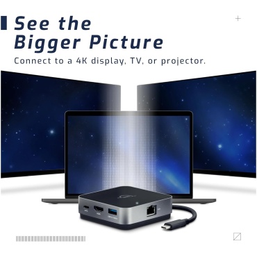 ⁦OWC Travel Dock 6 Ports USB-C 100W, 1x HDMI 4K, Ethernet , 2x USB 3.2 Type-A⁩ – תמונה ⁦6⁩