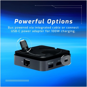 ⁦OWC Travel Dock 6 Ports USB-C 100W, 1x HDMI 4K, Ethernet , 2x USB 3.2 Type-A⁩ – תמונה ⁦7⁩