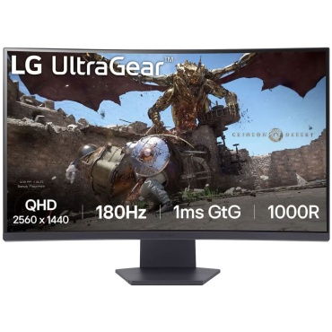 ⁦LG 32" UltraGear 2K CURVED /1000R/1MS/180Hz/VA/DP/HDMI⁩ – תמונה ⁦2⁩