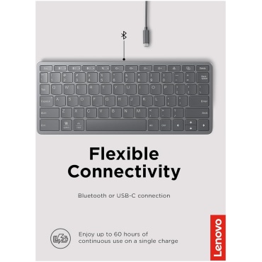 ⁦Lenovo Multi-Device Wireless Bluetooth Keyboard⁩ – תמונה ⁦4⁩