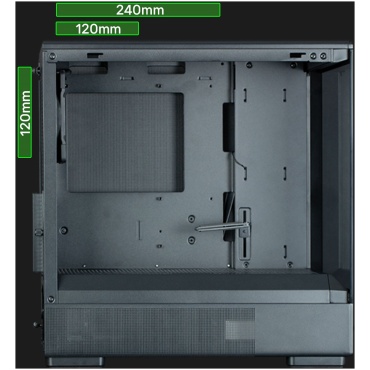 ⁦CASE ZALMAN MICRO ATX MINI-TOWER P10 BLACK⁩ – תמונה ⁦13⁩