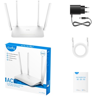 ⁦ROUTER WR1300 AC1200 Gigabit WiFi Cudy⁩ – תמונה ⁦3⁩