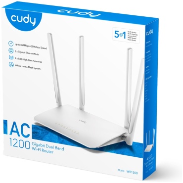 ⁦ROUTER WR1300 AC1200 Gigabit WiFi Cudy⁩ – תמונה ⁦4⁩
