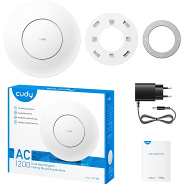 ⁦ACCESS POINT AC1200 Dual-Band Gigabit Ceiling Mount Access Point Mesh AP1300 Cudy⁩ – תמונה ⁦3⁩