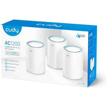 ⁦Cudy AC1200 Whole Home Mesh WiFi System M1300 (3-Pack)-IL⁩ – תמונה ⁦3⁩