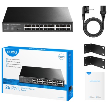 ⁦SWITCH 24-PORT Gigabit Switch GS1024-IL Cudy⁩ – תמונה ⁦3⁩