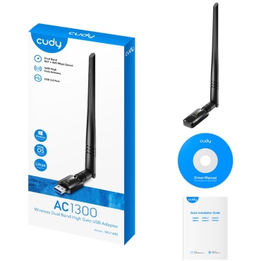 ⁦Cudy AC1300 Dual-Band High Gain Wi-Fi WU1400⁩ – תמונה ⁦3⁩