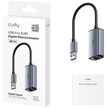 ⁦Cudy USB-A to Ethernet Adapter UE10A⁩ – תמונה ⁦3⁩