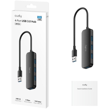 ⁦Cudy UH40A HUB 4PORT USB3.0⁩ – תמונה ⁦3⁩