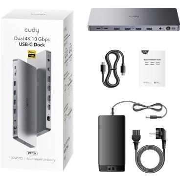 ⁦CS700 13-IN-1 10Gbps USB-C Dual 4K Docking⁩ – תמונה ⁦3⁩