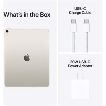 ⁦Apple 13-inch iPad Air Wi-Fi 256GB - Starlight⁩ – תמונה ⁦3⁩
