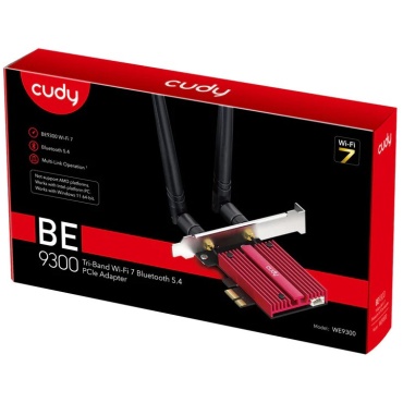 ⁦Cudy BE9300 Wi-Fi 7 PCI Express Adapter WE9300⁩ – תמונה ⁦3⁩