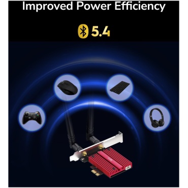 ⁦Cudy BE9300 Wi-Fi 7 PCI Express Adapter WE9300⁩ – תמונה ⁦9⁩