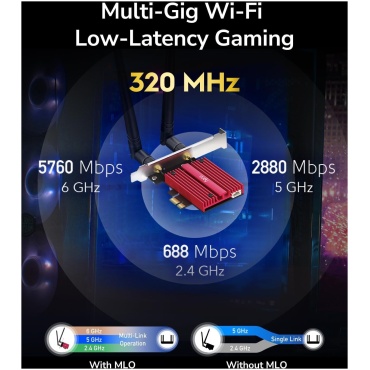 ⁦Cudy BE9300 Wi-Fi 7 PCI Express Adapter WE9300⁩ – תמונה ⁦10⁩