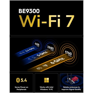 ⁦Cudy BE9300 Wi-Fi 7 PCI Express Adapter WE9300⁩ – תמונה ⁦11⁩
