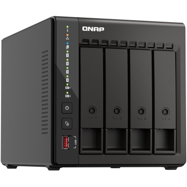 ⁦QNAP NAS TS-453E-8G 4 BAY QC 2*2.5G 2*PCIE⁩ – תמונה ⁦5⁩