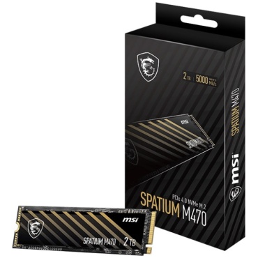 ⁦MSI SSD 2TB SPATIUM M470 Pro PCIe 4.0 NVMe M.2 2280 5Y⁩ – תמונה ⁦3⁩
