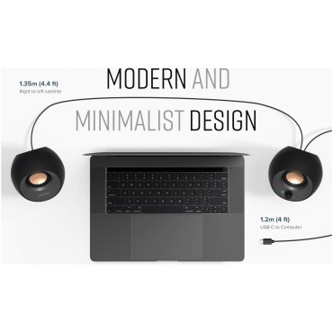 ⁦Creative Pebble V3 Minimalistic 2.0 USB-C Speakers with Bluetooth® 5.0⁩ – תמונה ⁦7⁩