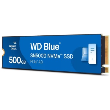 ⁦WD SSD 500GB M.2 SN5000 NVMe Gen 4.0 BLUE⁩ – תמונה ⁦3⁩