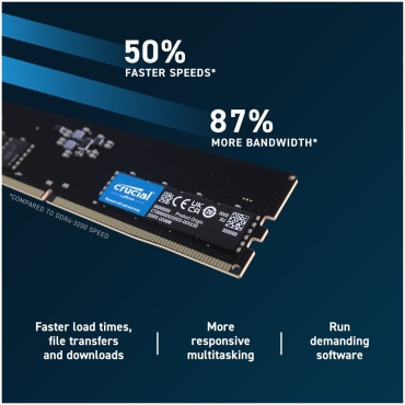 ⁦8GB DIMM DDR5 5600Mhz CL46 (16Gbit) Crucial⁩ – תמונה ⁦4⁩