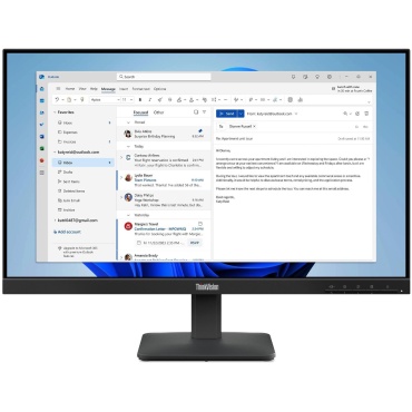 ⁦Lenovo S24-4E 24" IPS 100 Htz HDMI VGA⁩ – תמונה ⁦2⁩