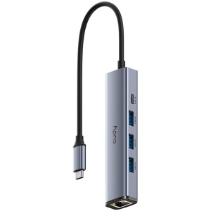 Cudy 5-in-1 UH606 USB-C with USB3.0 Hub + LAN 1Gb