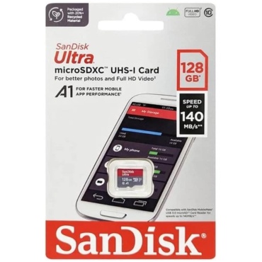 ⁦128GB Ultra microSD Sandisk⁩ – תמונה ⁦3⁩