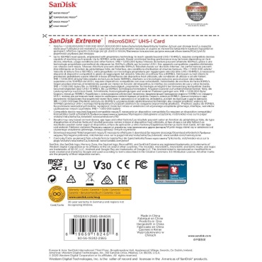 ⁦256GB Extreme microSDXC SanDisk⁩ – תמונה ⁦3⁩
