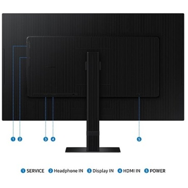 ⁦SAMSUNG 27" ViewFinity S7 4K IPS Monitor⁩ – תמונה ⁦4⁩